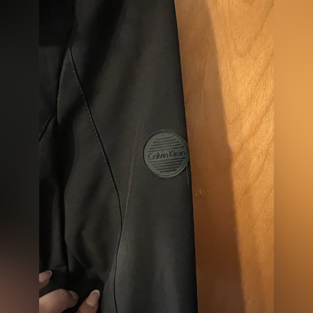 Calvin Klein Black Trench Coat - Picture 6 of 8